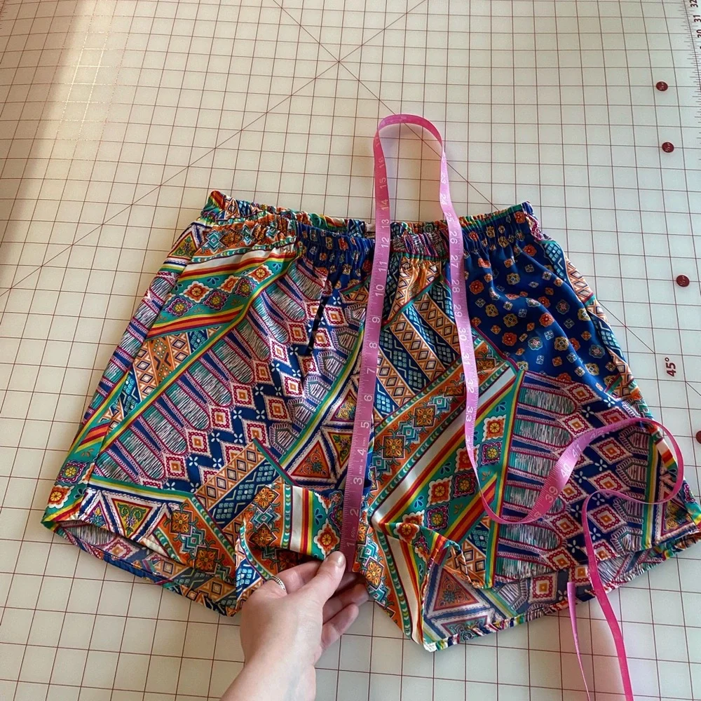 Pronto USA Nordstrom sz large fun tribal print inspired orange pink blue - Picture 4 of 13